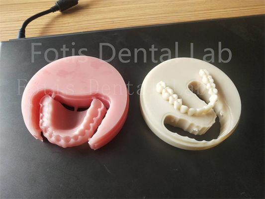 Komfort Fit Voll Acryl Zahnprothese für professionelle Techniker leicht zu reinigen